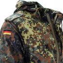 Original German army field jacket parka military issue hooded Flecktarn combat - GoMilitar
