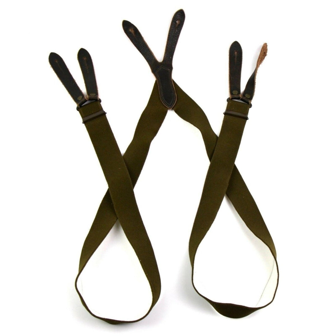 Oorspronkelijke Duitse legerveld Suspenders broek broek bretels bretels