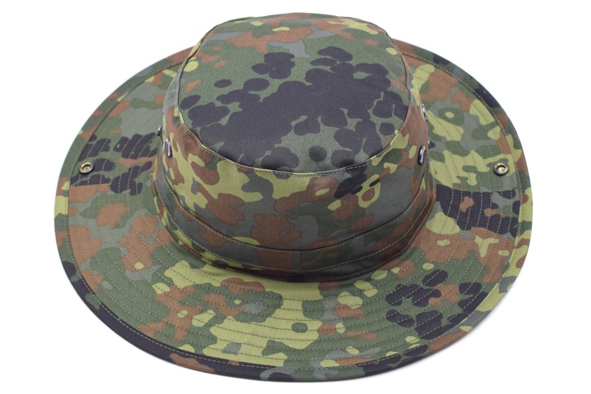 Origineel Duits leger flecktarn boonie hoed camping jagen buiten zomer pet nieuw