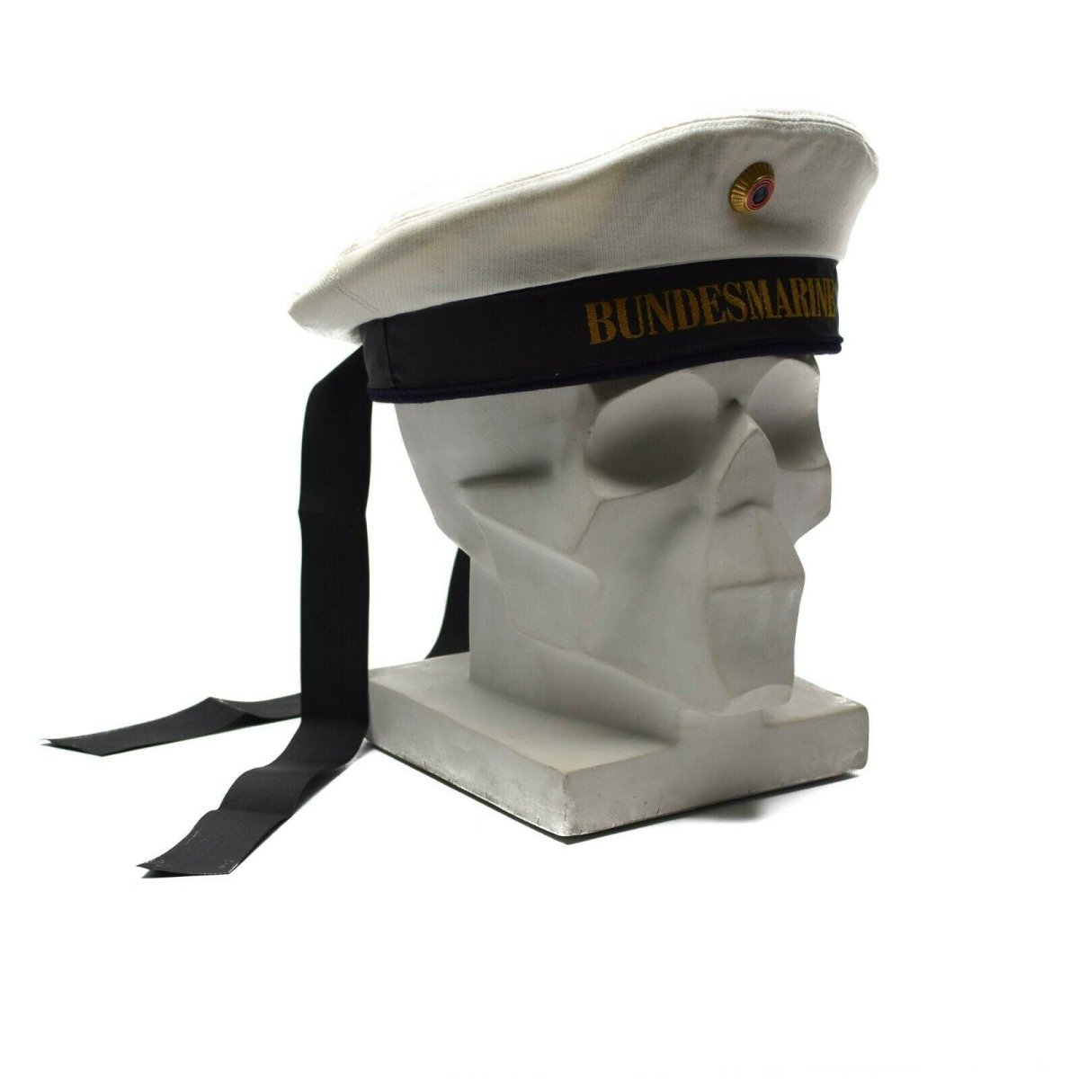 Originele Duitse leger marine marinierspet Bundesmarine hoed wit
