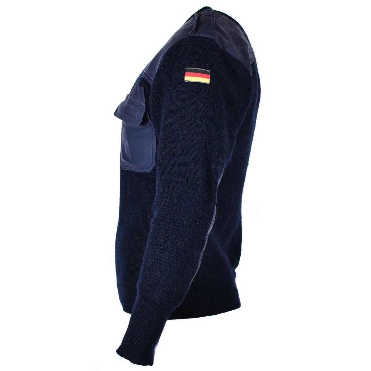 Original Duitse leger pullover commando jumper blauwe marine trui wol militair