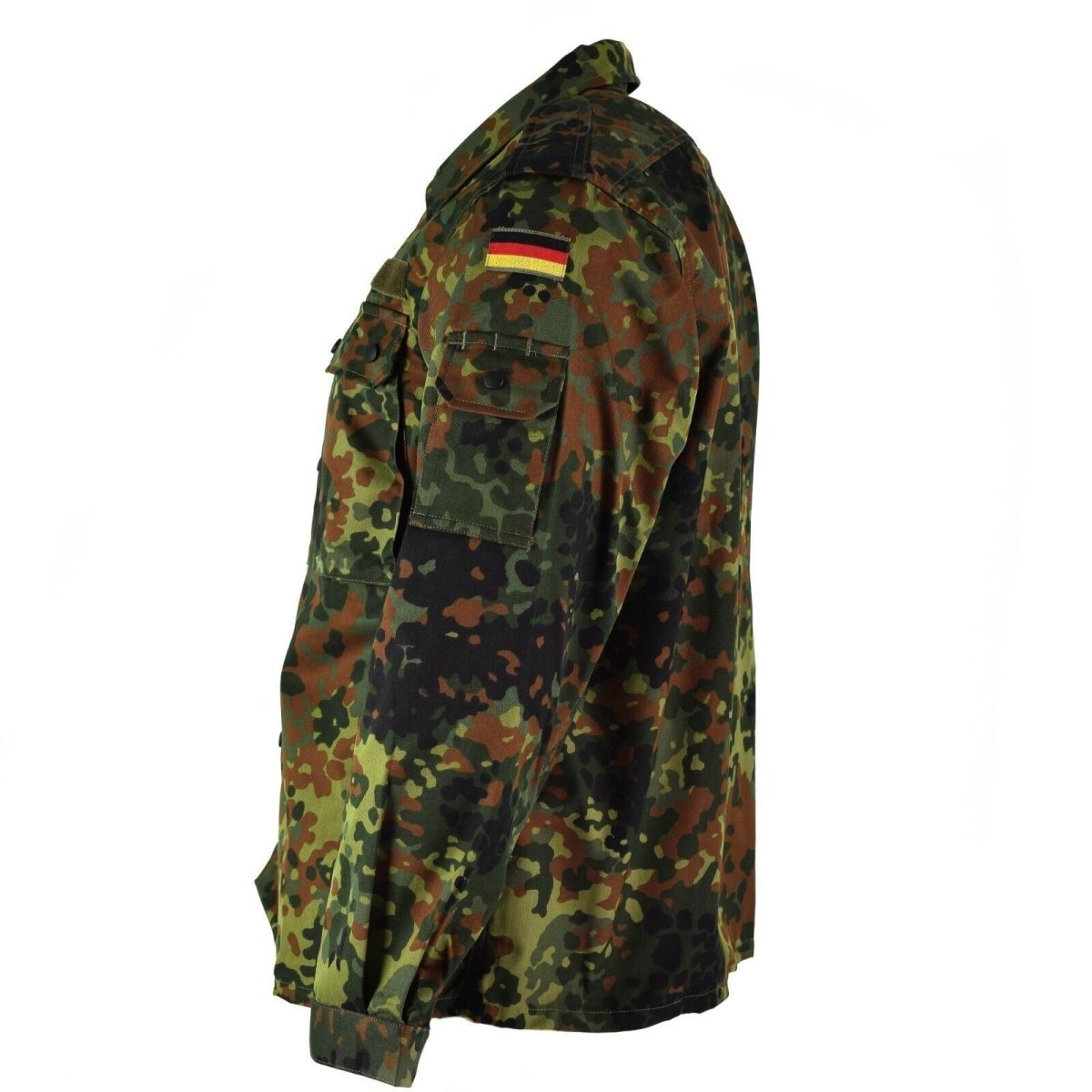 Origineel Duits legerhirt ritssluiting Flecktarn Camo tactisch gevecht BW Army Issue