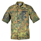 Origineel Duits legerhirt ritssluiting Flecktarn korte mouwen gevecht BW Army Issue