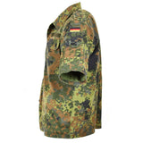 Origineel Duits legerhirt ritssluiting Flecktarn korte mouwen gevecht BW Army Issue