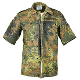 Origineel Duits legerhirt ritssluiting Flecktarn korte mouwen gevecht BW Army Issue