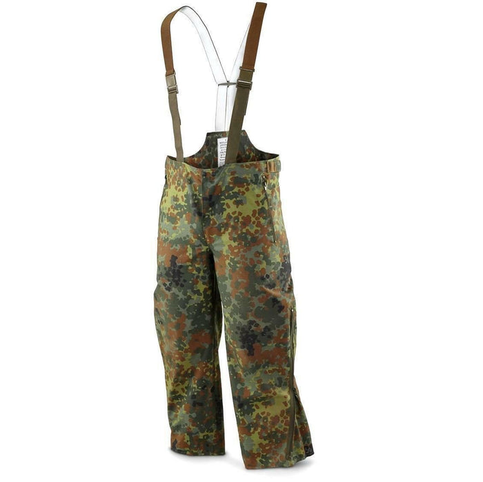 Originele Duitse legerbroek GoreTex Bib n Brace Flecktarn broek overall regen - GoMilitar