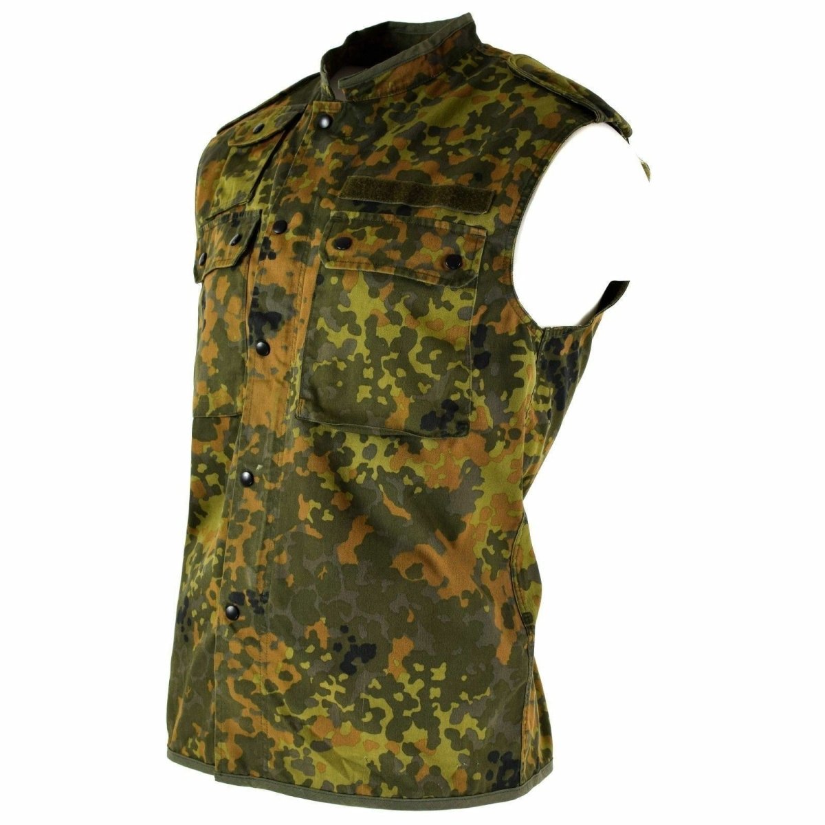 Origineel Duits legervest ritseld Flecktarn Camo tactisch gevecht BW Army Issue