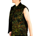 Origineel Duits legervest ritseld Flecktarn Camo tactisch gevecht BW Army Issue