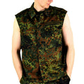 Origineel Duits legervest ritseld Flecktarn Camo tactisch gevecht BW Army Issue