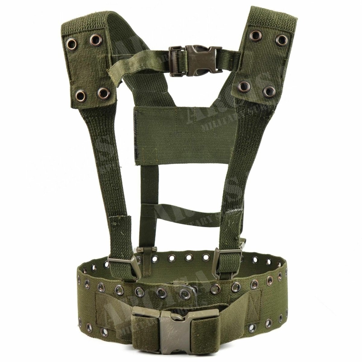 Origineel Duits legerwebbing rig-systeem 3 stuks tactische riem y-riem harnas