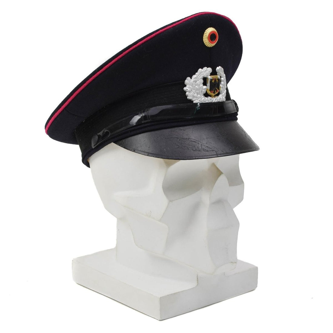Originele Duitse brandweerbrigade pet kokarde BGS badge blauw
