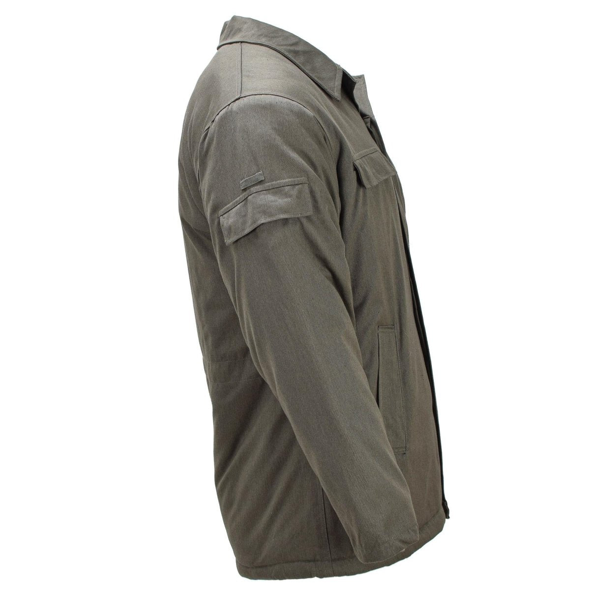Originele Duitse militaire DDR-veldjas legeruitgave Vintage surplus olijf