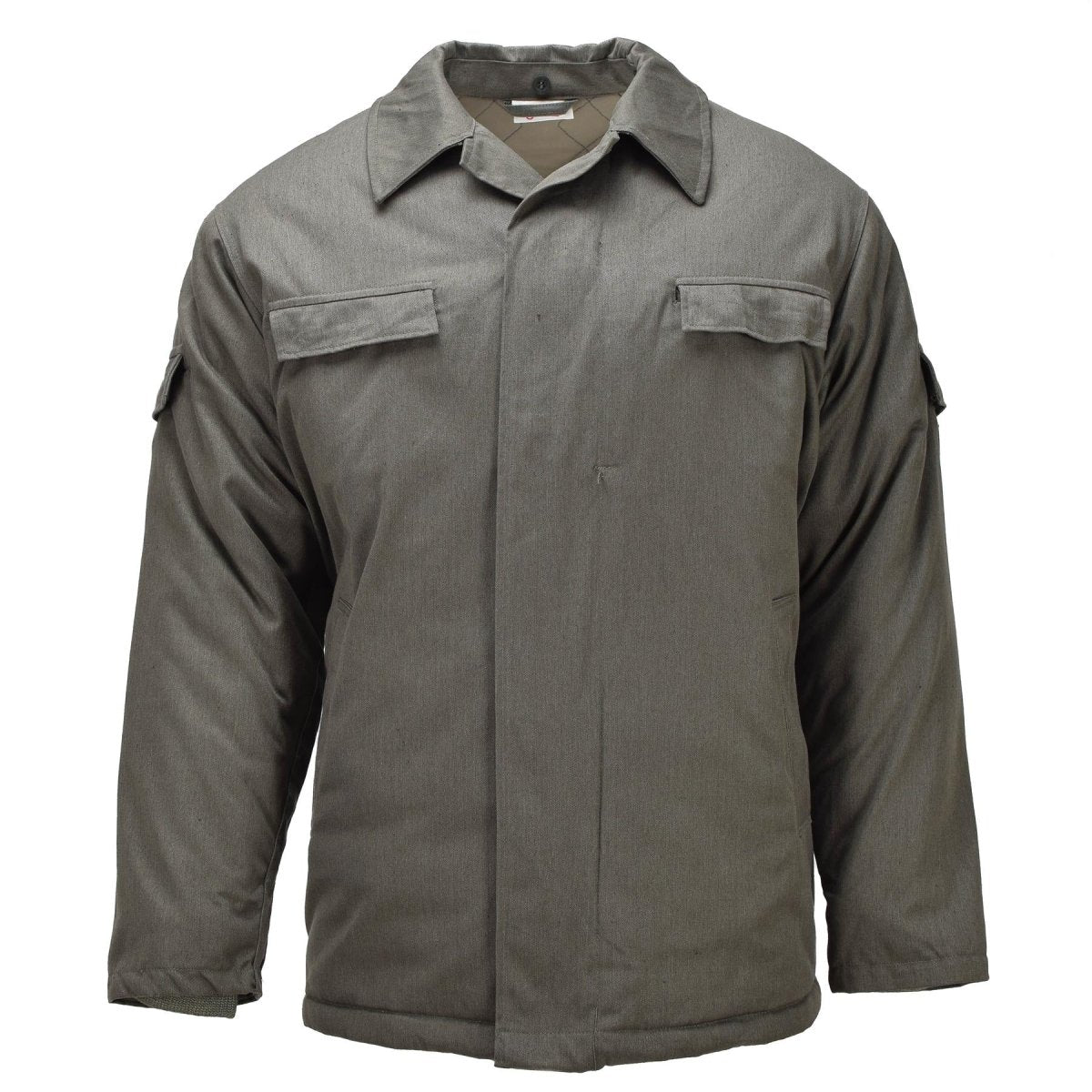 Originele Duitse militaire DDR-veldjas legeruitgave Vintage surplus olijf