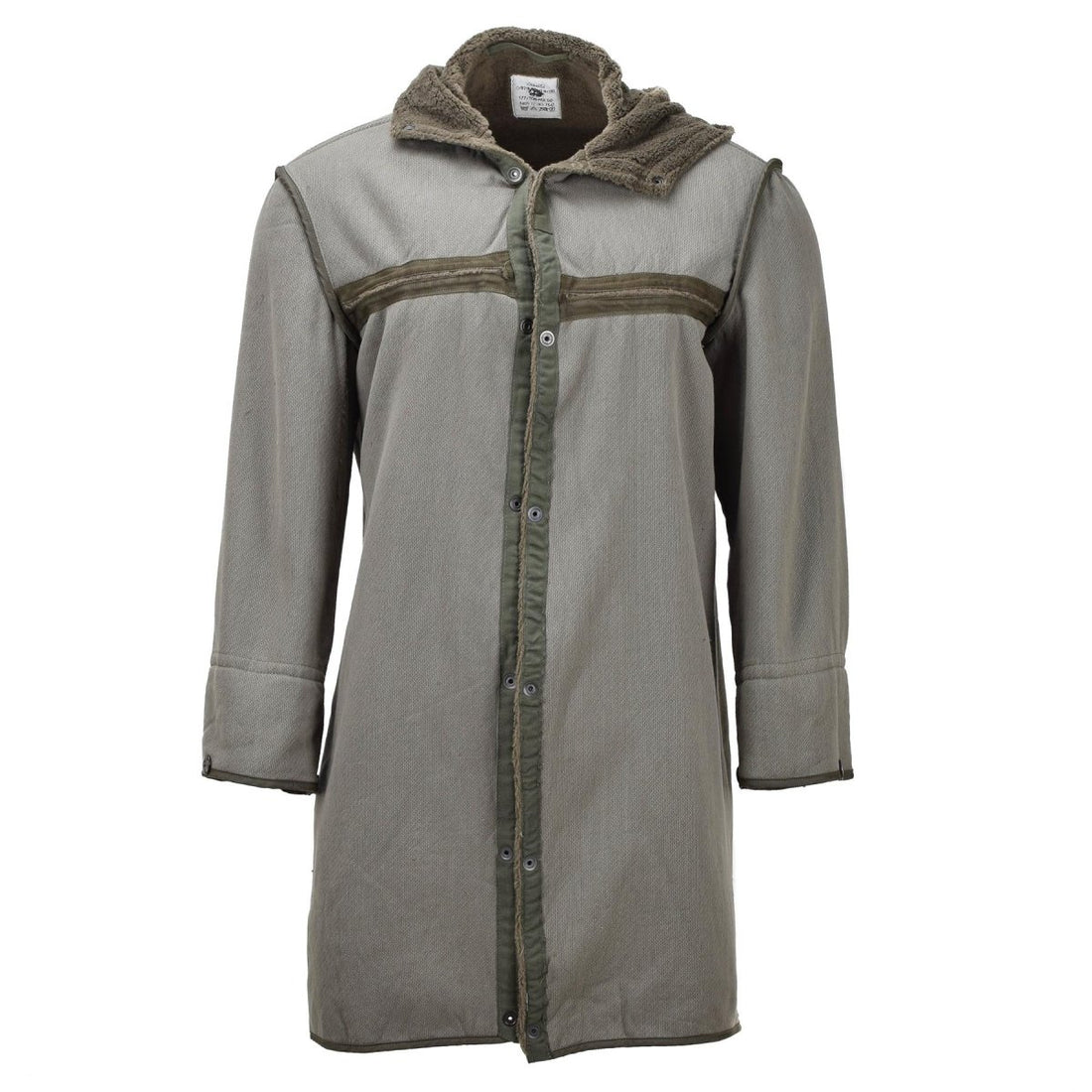 Originele Duitse militaire Lange Parka Faux Fur Liner Thermal Hooded Army Olive