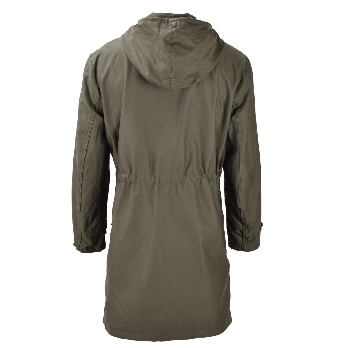 Origineel Duits militair Lang Parka Jacket Olive Hooded Field Coat Army Outdoor