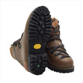Originele Duitse militaire leger wandelschoenen leer Vibram Outdoor bruin