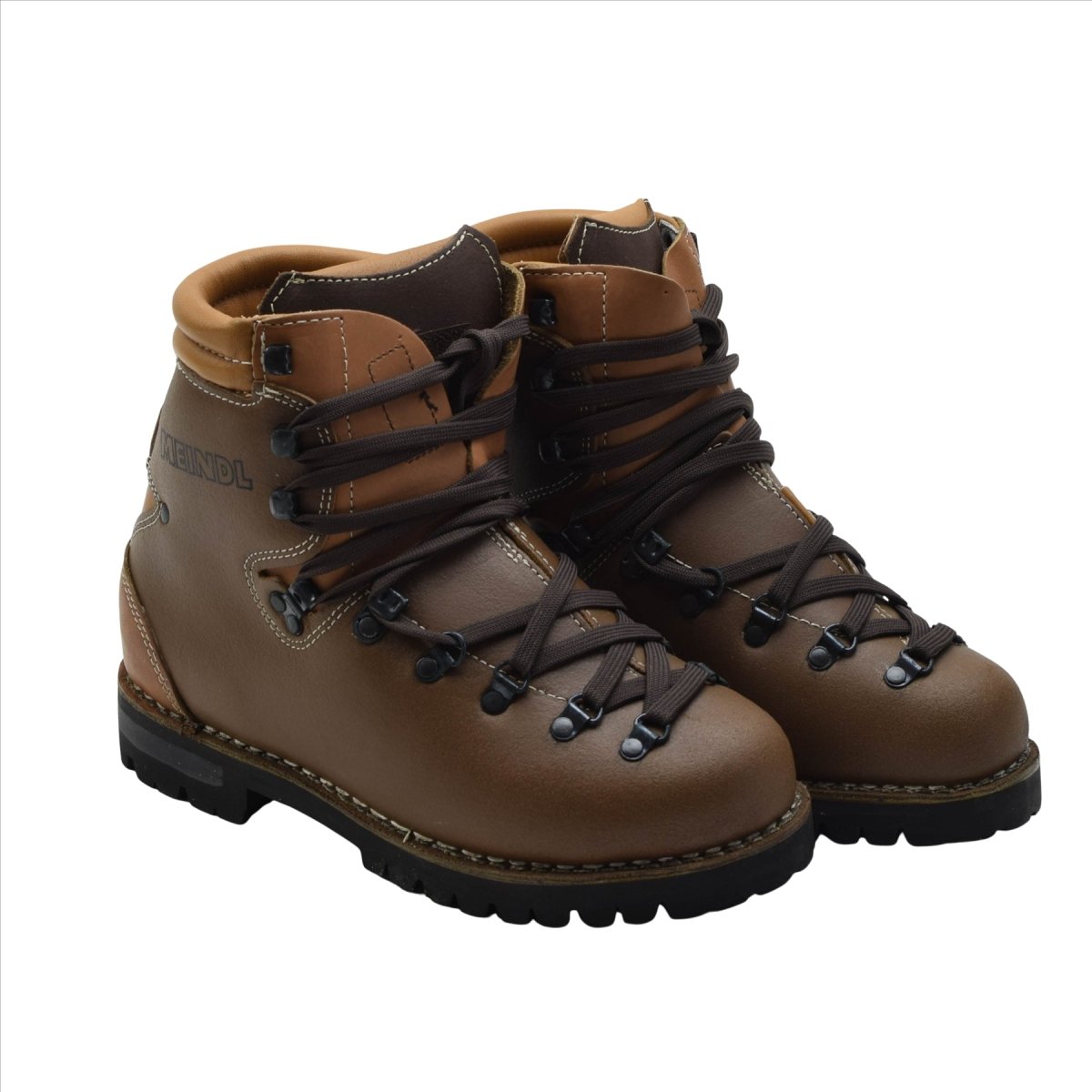 Originele Duitse militaire leger wandelschoenen leer Vibram Outdoor bruin
