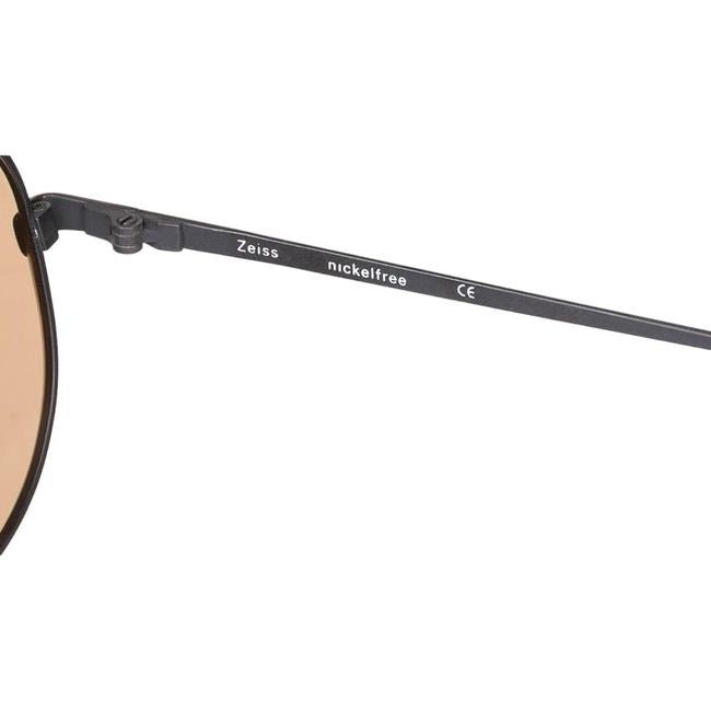 Originele Duitse militaire pilotenzonnebril Zeiss Aviator Style nikkelvrij bruin