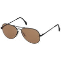 Originele Duitse militaire pilotenzonnebril Zeiss Aviator Style nikkelvrij bruin