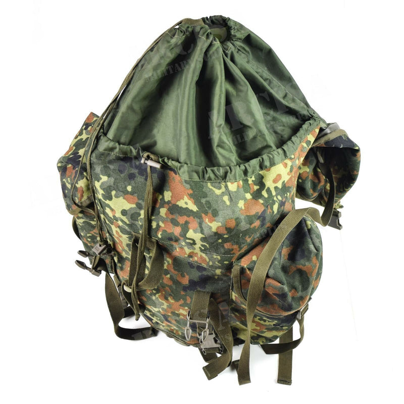 Originele Duitse militaire tactische rugzak 65L Combat Rucksack Flecktarn Camo