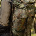 Originele Duitse militaire tactische rugzak 65L Combat Rucksack Flecktarn Camo