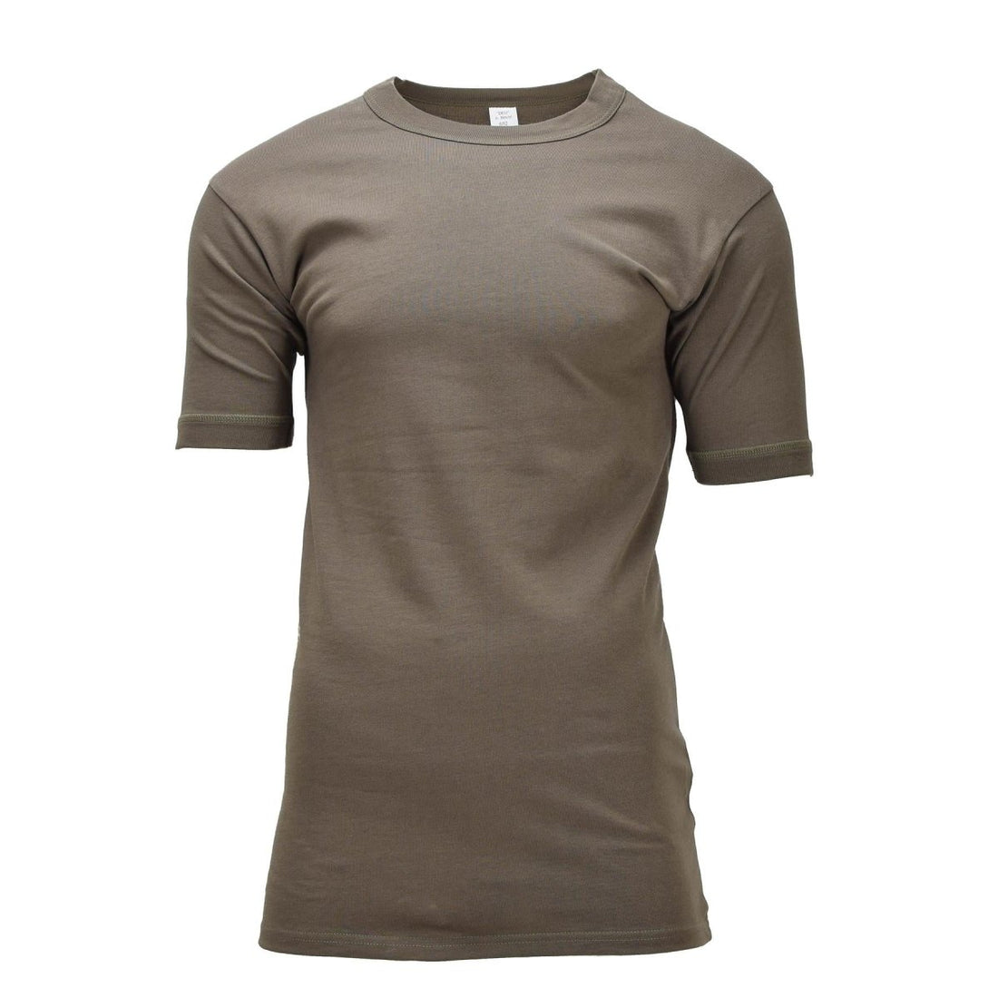 Origineel Duits militair thermisch ondershirt katoen korte mouw surplus olijf