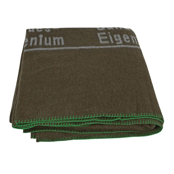 Original German Military Wool Blanket 210x200cm Bundeswehr Style Brown - GoMilitar