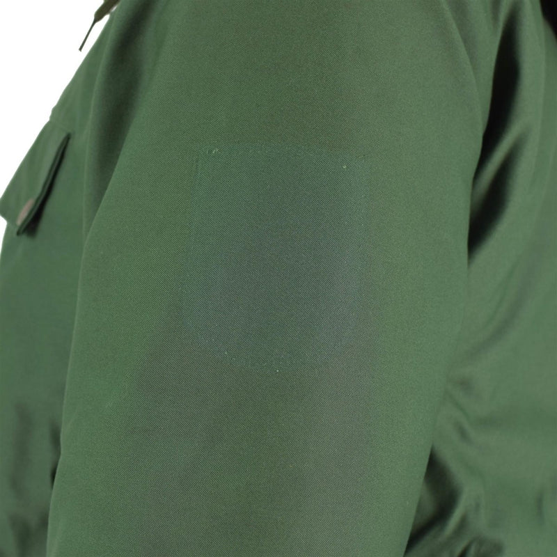 Originele Duitse politieagent Parka Warm Hooded Green Winddichte jas voering