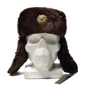 Originele Duitse politie Warm Winterhoed koud weer Faux Bur Ushanka Badge Nieuw