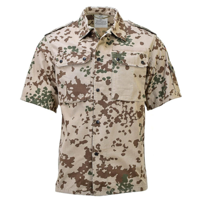 Origineel Duits leger BW veldshirt Tropentarn camouflage blouse met korte mouwen - GoMilitar