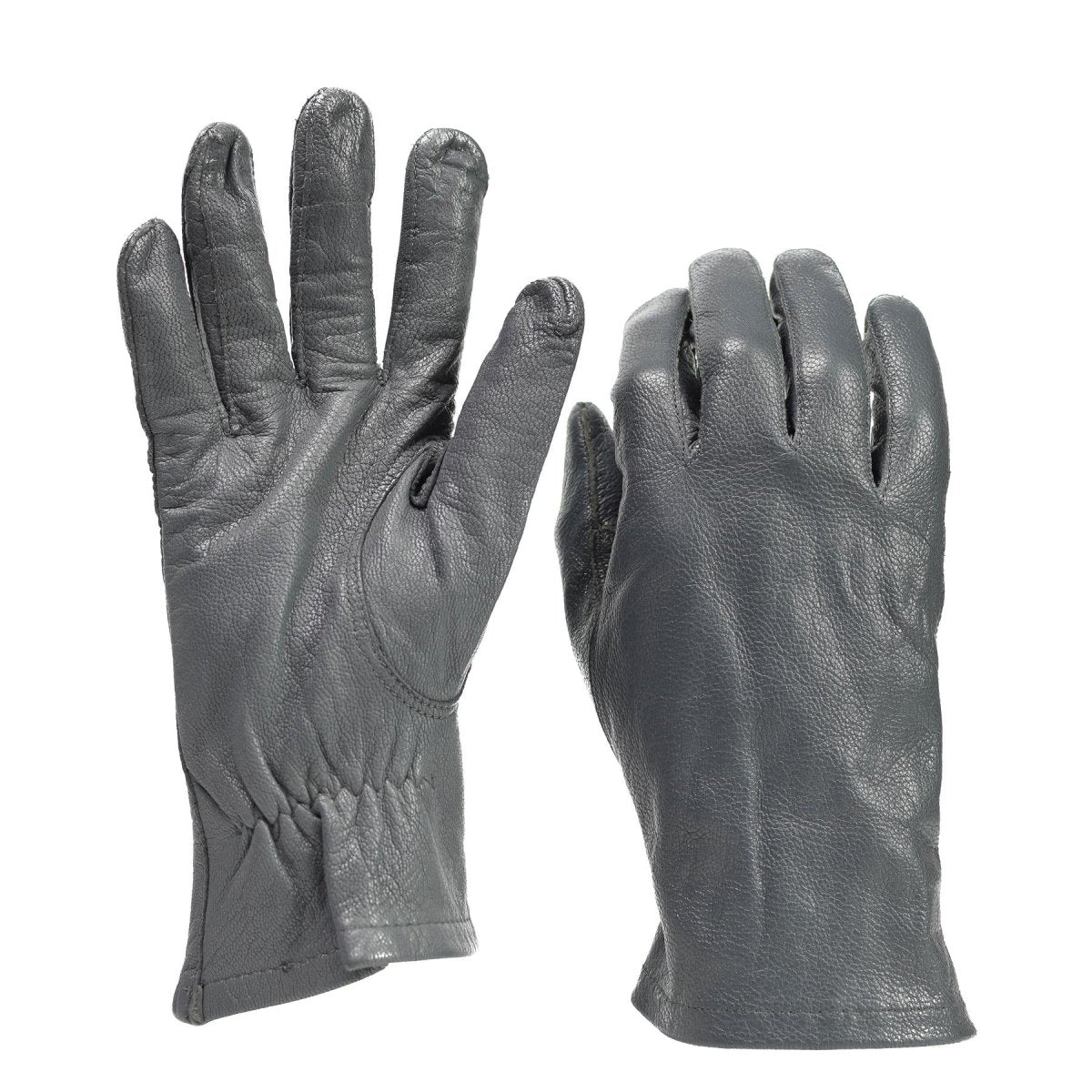 Originele Duitsland Leger Leerhandschoenen Grijs Tactisch militair surplus probleem