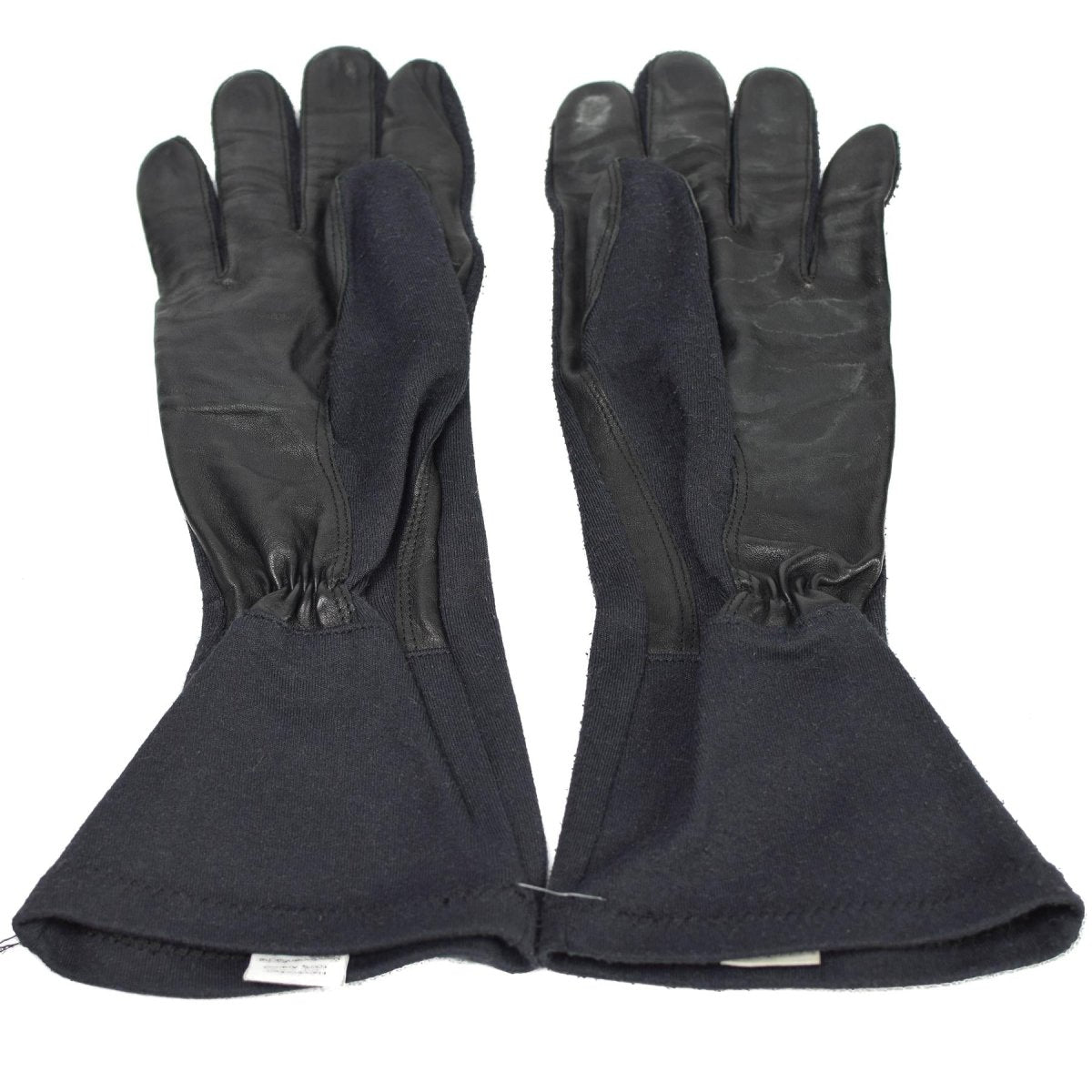 Original Duitsland Leger Lange handschoenen Zwart Aramide hittebestendig tactisch overschot