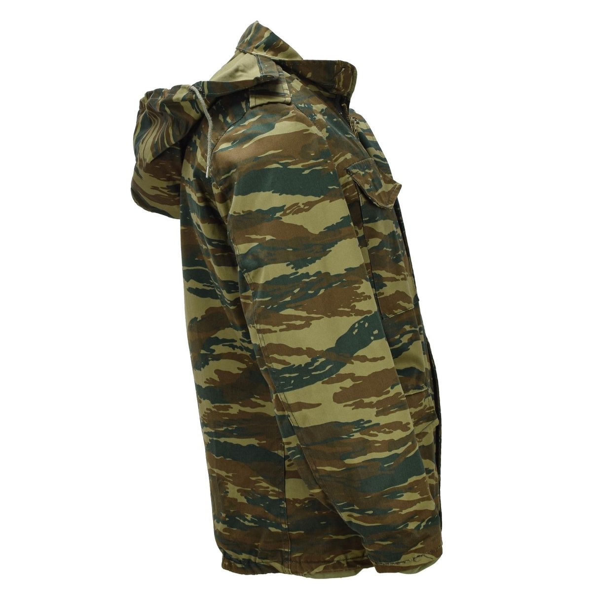 Origineel Grieks militair M65 veldjack met uitneembare voering Army Issue Lizard Camo