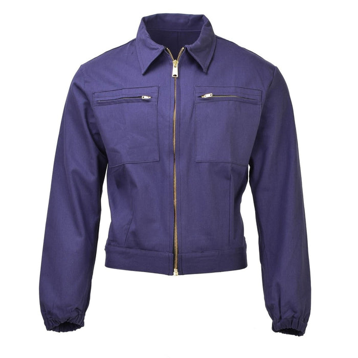 Origineel Italiaans luchtmacht legerblauw werkjack vintage uniform vliegtuigbemanning NIEUW - GoMilitar