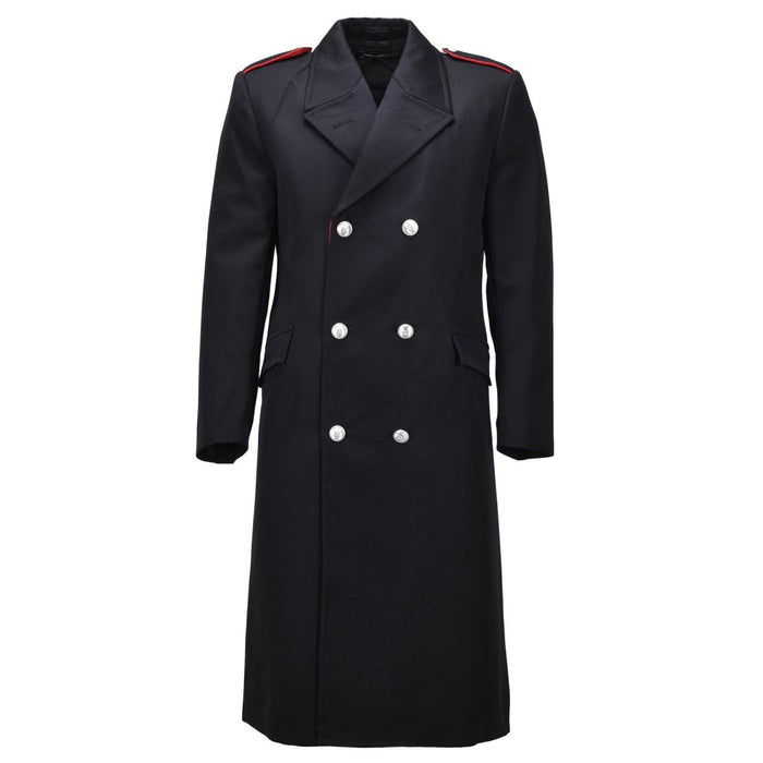 Originele Carabinieri-wollen jas van het Italiaanse leger, uniform met dubbele rij knopen, zwart - GoMilitar