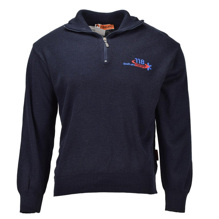 Originele Italiaanse legerhulpdienst pullover blauwe wollen bodywarmer trui - GoMilitar