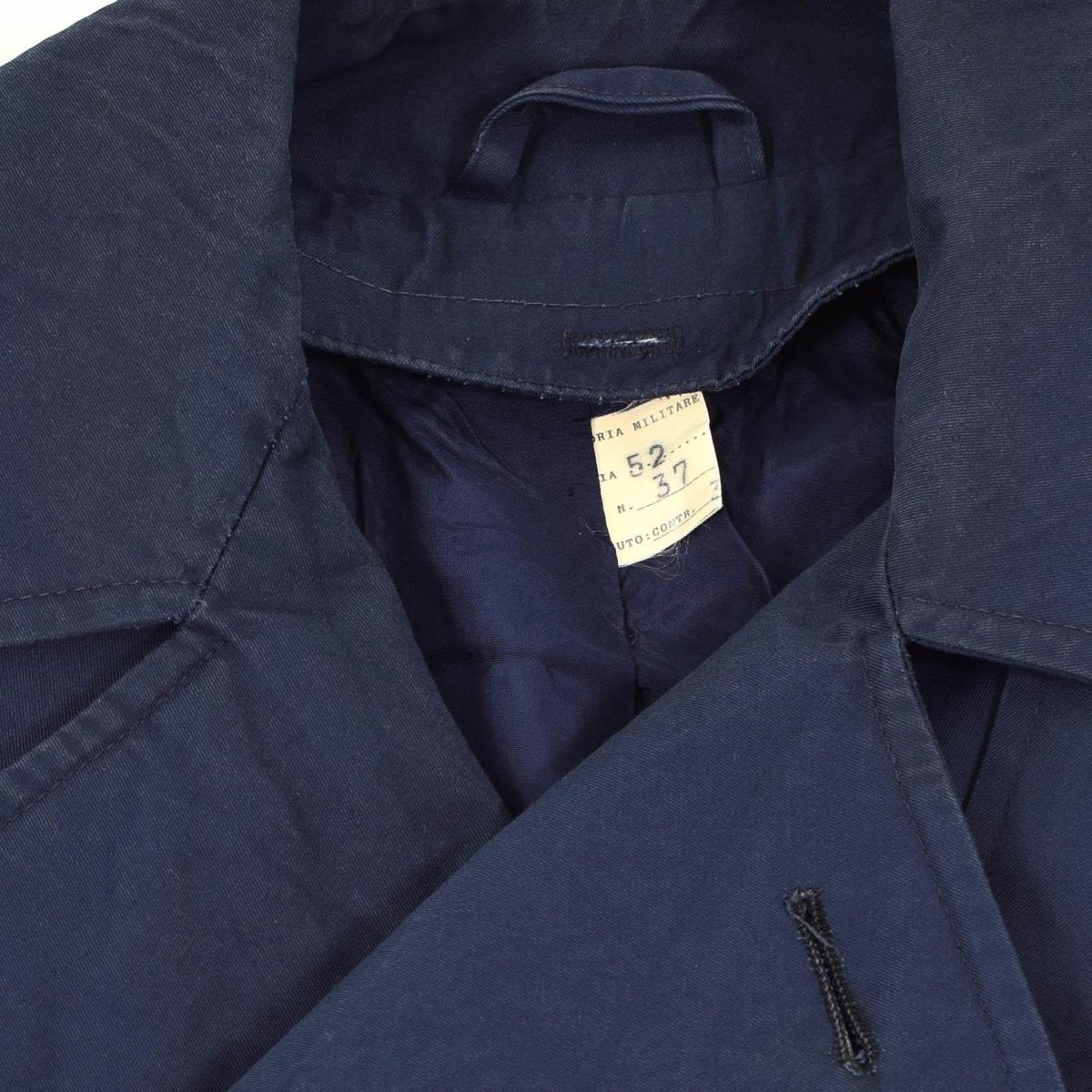 Origineel Italiaans leger Trenchcoat Khaki Blue Plain Color Raincoat Militair probleem