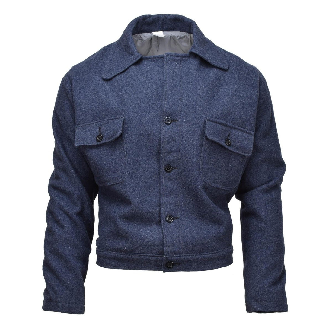Origineel Italiaans leger Vintage Ike Jacket Wool Blouse Jurk Jacket Uniform Blue