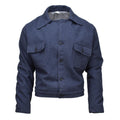 Origineel Italiaans leger Vintage Ike Jacket Wool Blouse Jurk Jacket Uniform Blue