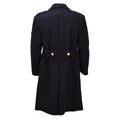 Originele Italiaanse Militaire Carabinieri Jurk Jas Wol Double Breasted Zwart