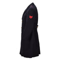 Originele Italiaanse Militaire Carabinieri Jurk Jas Wol Double Breasted Zwart