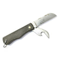 Originele Italiaanse militaire zakmes vouwen kan opener plastic handvat olijf