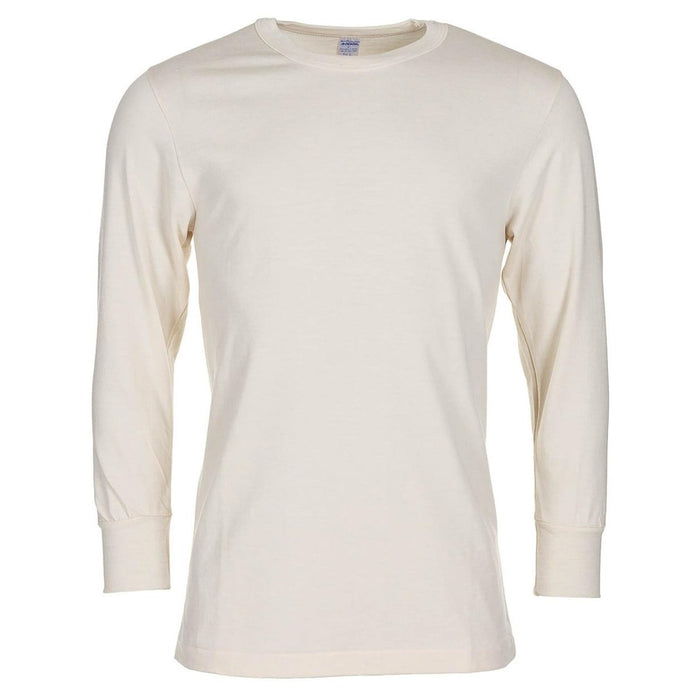 Origineel Italiaans militair slim fit T-shirt ademend lange mouw wit - GoMilitar