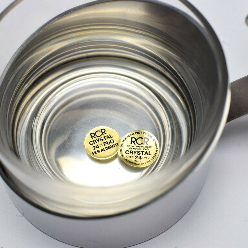 Original Italian Military Stainless Steel Glass Cheese Storage Container - GoMilitar