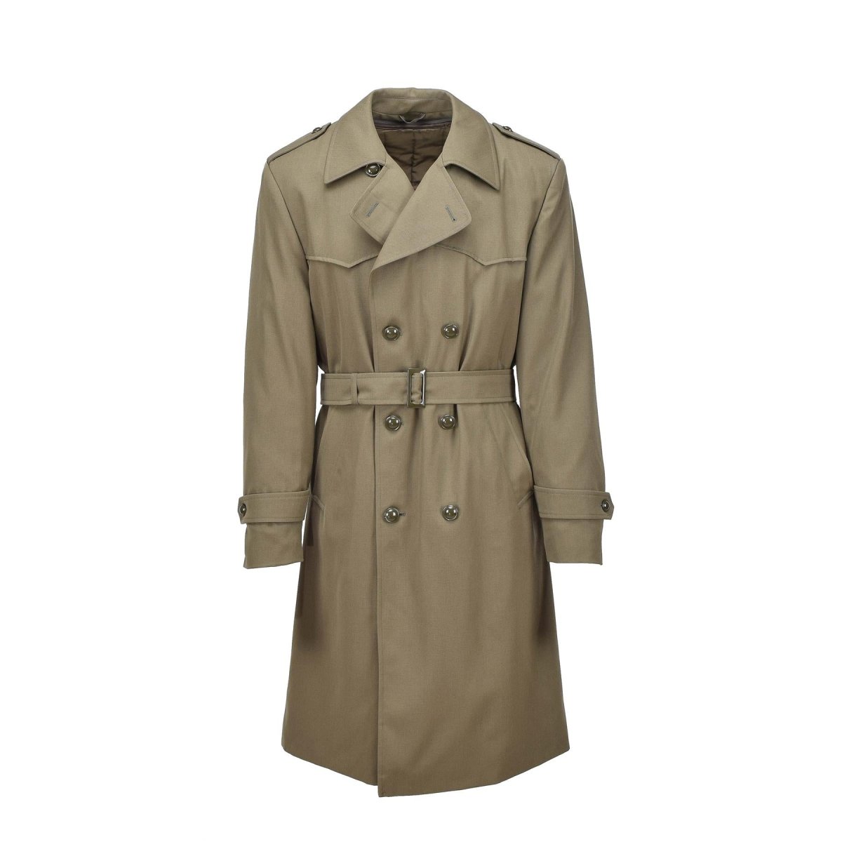 ECDAHICC Heren Single Breasted Trench Jas Met Riem - Slim Fit Windbreaker Militair Safari Look
