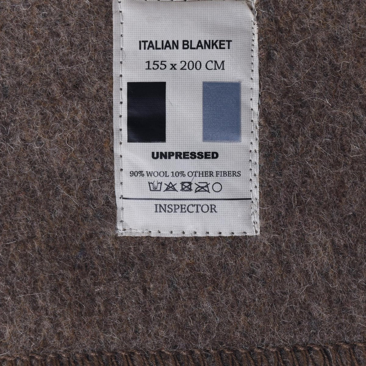 Originele Italiaanse Militaire Wollen Deken 200x155cm Outdoor Camping Bruin