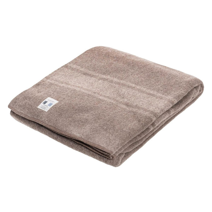 Originele Italiaanse Militaire Wollen Deken 200x155cm Outdoor Camping Bruin - GoMilitar