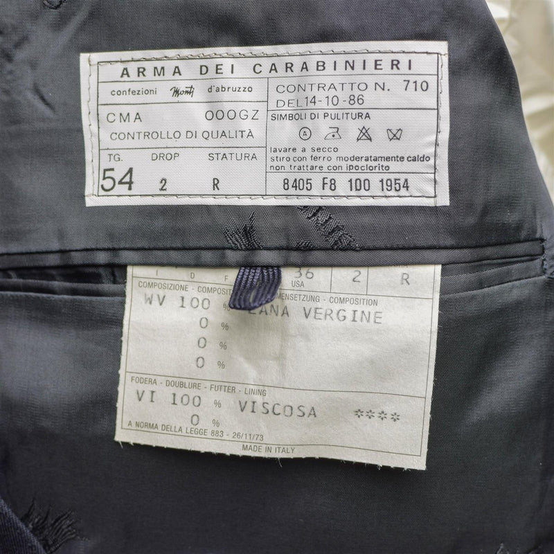 Originele Italiaanse politie Carabinieri uniform officier wetshandhavingskostuum nieuw