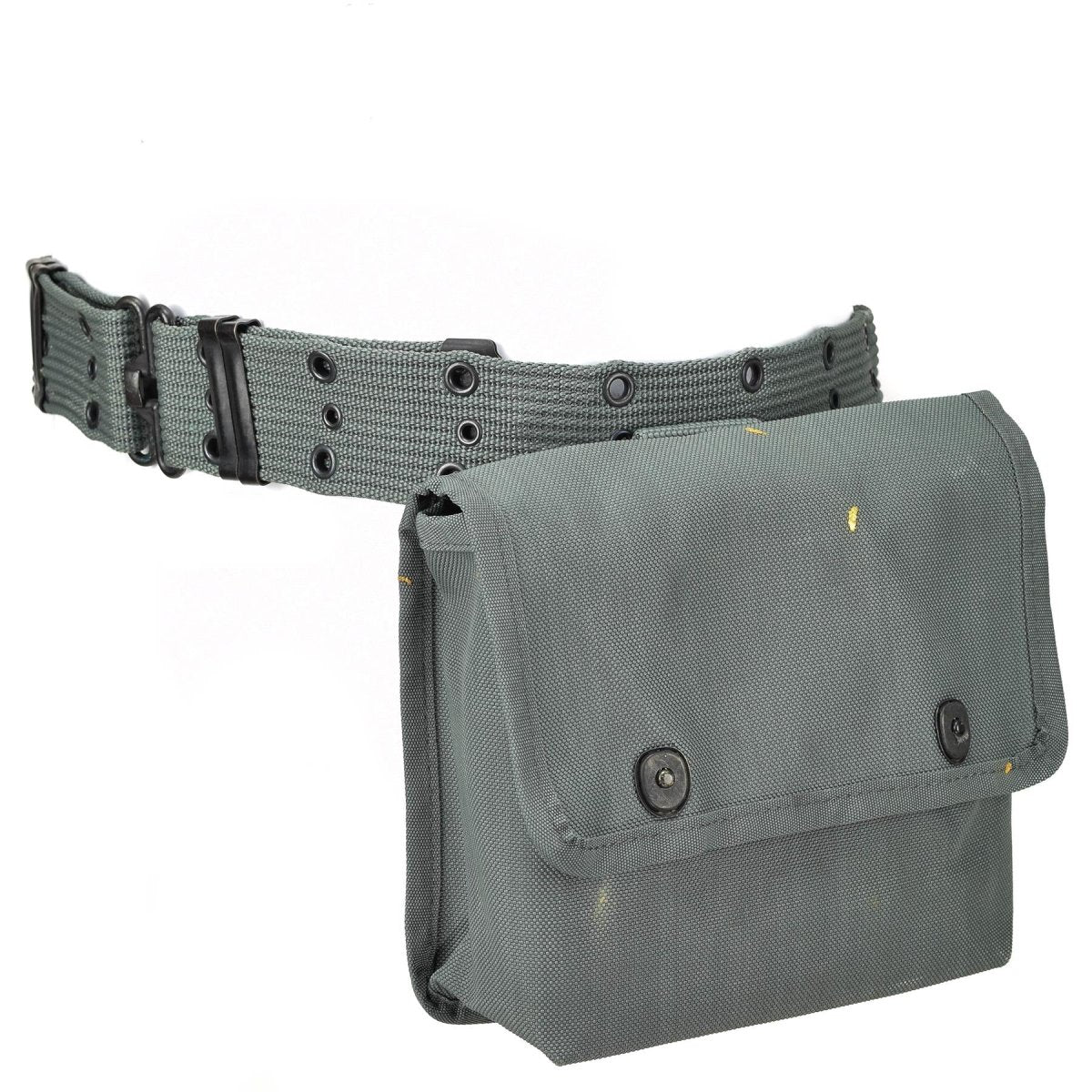 Originele Italiaanse politie -pistoolgordelholster met munitiezakje nieuw