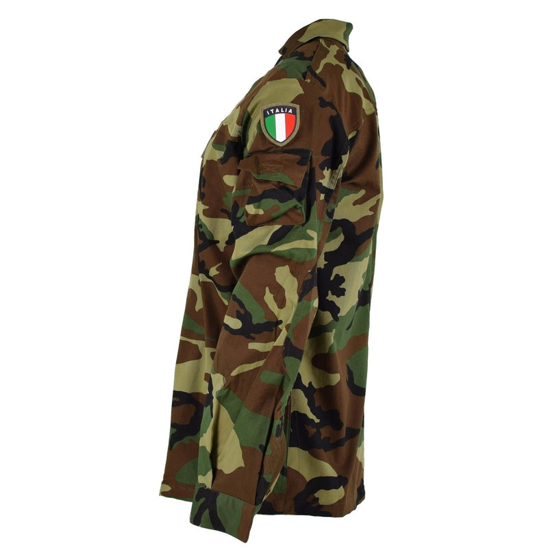 Origineel Italië militaire gevechtsjack lichtgewicht bos camo leger surplus nieuw
